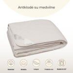 Antklodė su medvilne | Balta - Image 4
